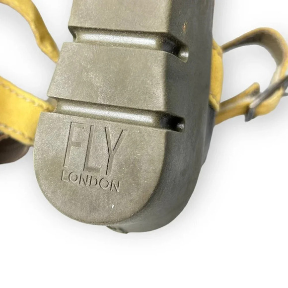 Fly London Imat Bumblebee/Bronze Wedge Sandals 36 - Picture 11 of 12